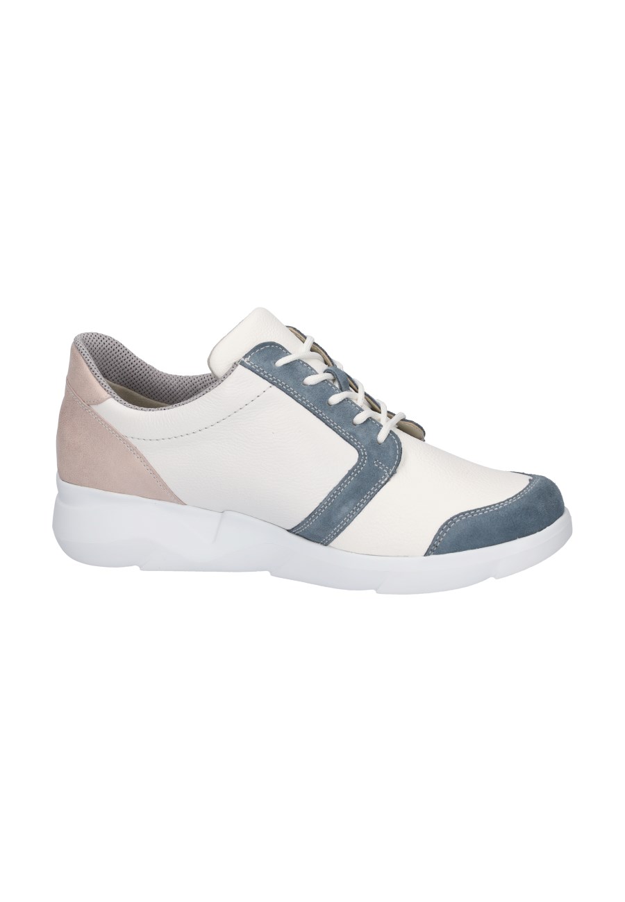 Waldlaeufer K-Funky denim weiss apricot - Weiß